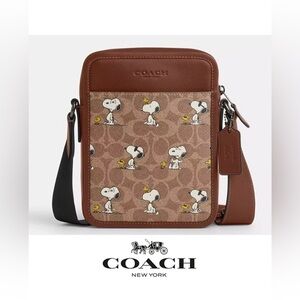 Coach X Peanuts Sullivan Crossbody Bag In Signature Canvas With Snoopy Print